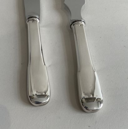 CHEESE SET silver handle ( 925 thousandths)...