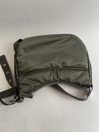 Agnès B BAG in khaki satin