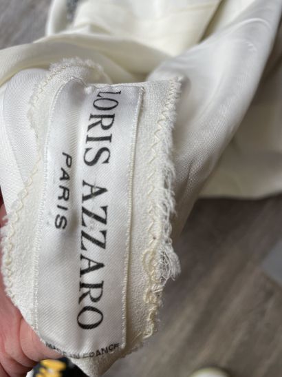 Loris AZZARO
COUTURE DRESS in white crepe...