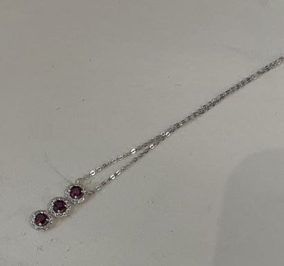COLLAR in 18K white gold (750 thousandths)...