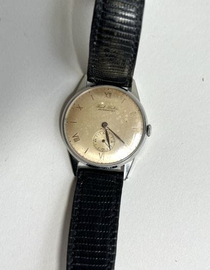 Paul BUHRE
men's wristwatch with steel case,...
