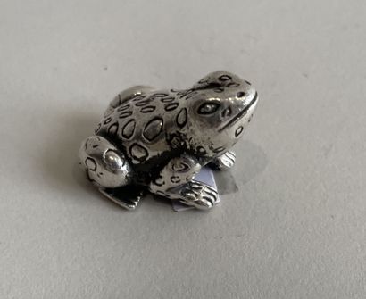 FROG in silver (925 thousandths) 
Height:...