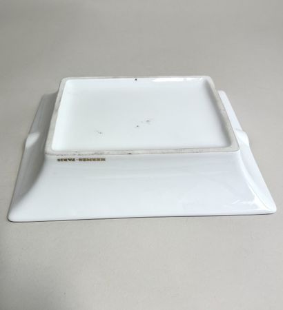 HERMES-Paris
Rectangular ashtray in porcelain...