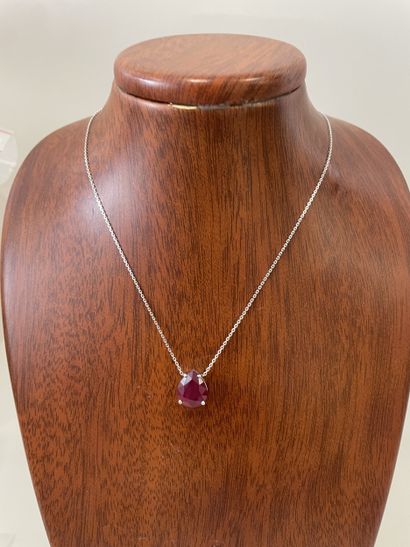 COLLAR in 18K white gold ( 750 thousandths...