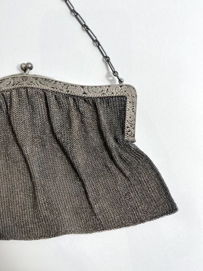 BAL BAG in cote de maille with openwork foliage...