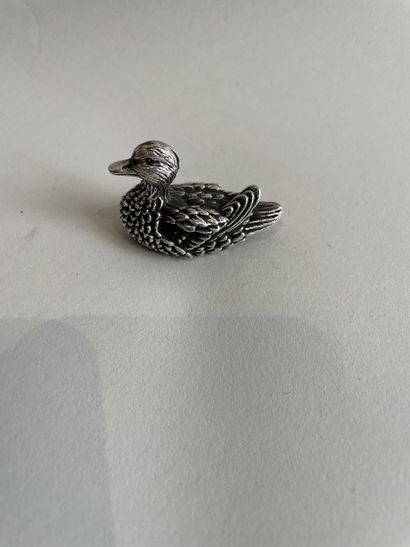 DUCK in silver ( 925 thousandths) 
Height:...