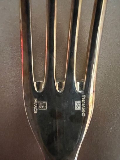 CHRISTOFLE
EIGHT SET OF silver-plated cutlery...