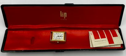LIP
Rectangular metal and gilt metal WATCH...