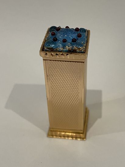 lot comprising: metal CASE with guilloché...