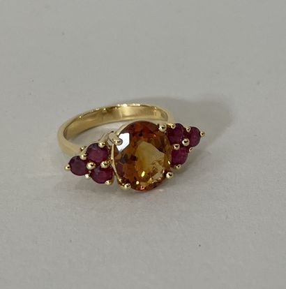 RING in 18K yellow gold (750 thousandths)...