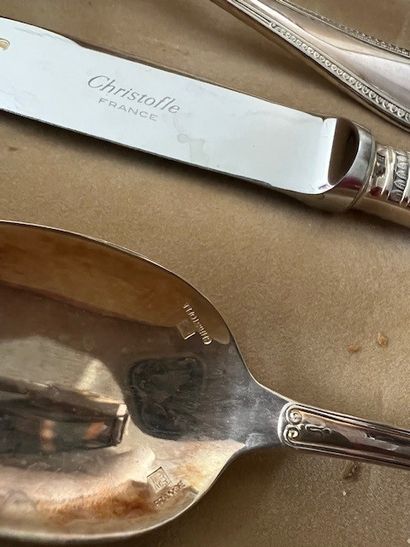 CHRISTOFLE
EIGHT SET OF silver-plated cutlery...