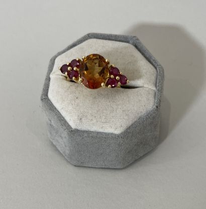 RING in 18K yellow gold (750 thousandths)...