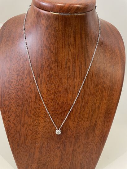COLLAR in 18K (750 thousandths) white gold...