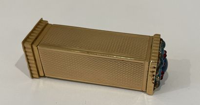 lot comprising: metal CASE with guilloché...
