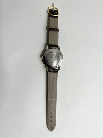 CHRONOGRAPH Wristwatch with steel case, Roman...