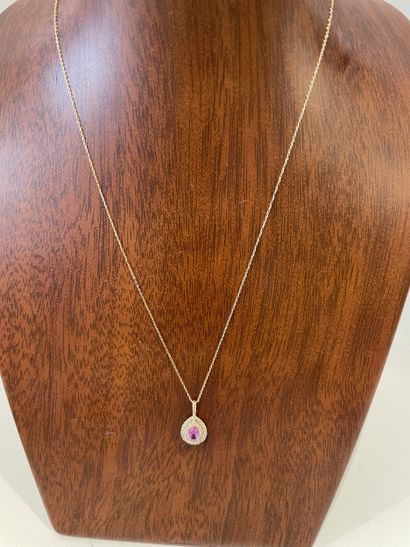 NECKLACE in 18K yellow gold ( 750 thousandths)...