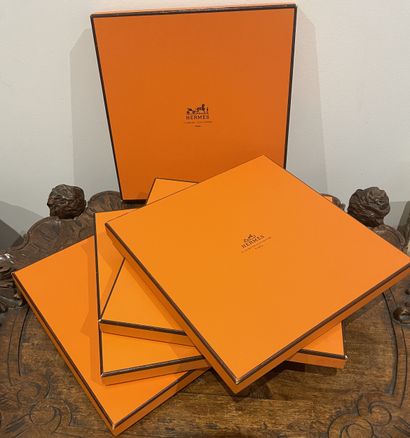 HERMES x5 boxes

5 Hermes silk square bo...