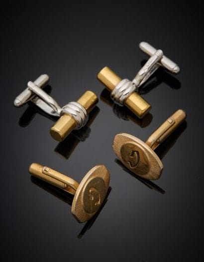 Lot including:
Louis Féraud
-Pair of steel...
