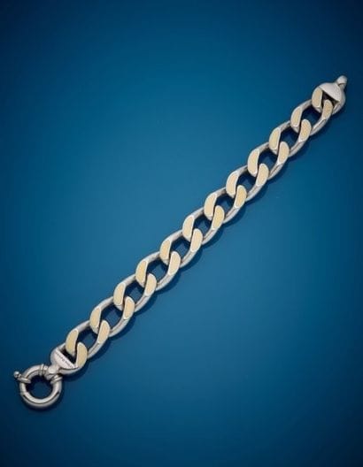 Arthus Bertrand
Silver bracelet = 800‰, gourmette...