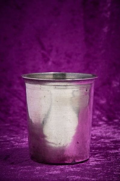 Timbale in silver 1er titre 950‰, straight,...
