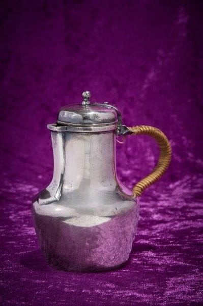 Dairy pot in 1er titre 950‰ silver, standing...