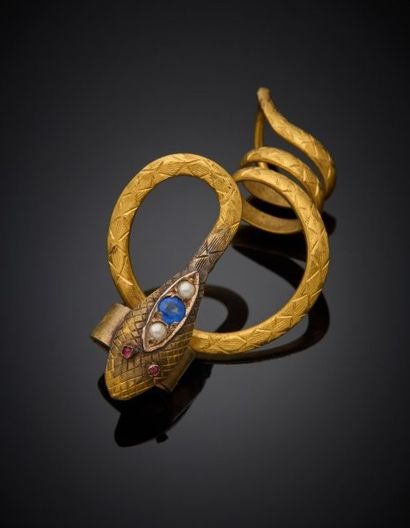 Necklace casting in 18K yellow gold 750‰,...