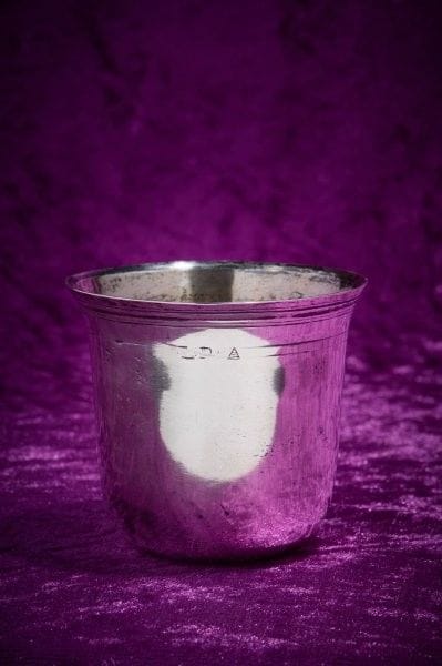Silver timbale, curon, set on the bottom,...