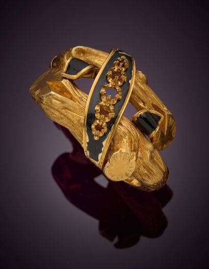 Articulated bracelet in 18K yellow gold 750‰,...