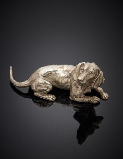 Silver figurine 1er titre 925‰, depicting...