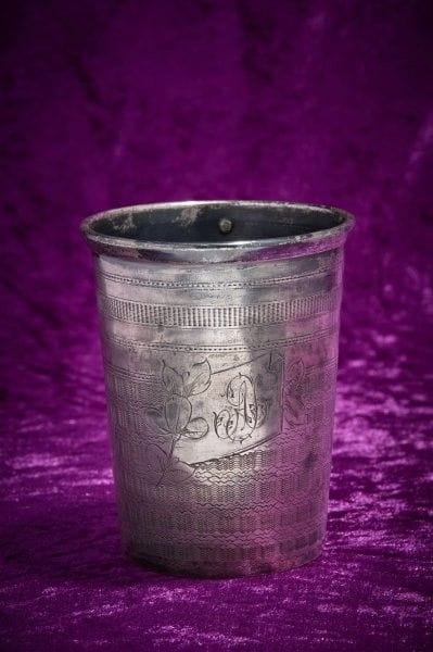 Timbale in silver 1st title 950‰, straight,...