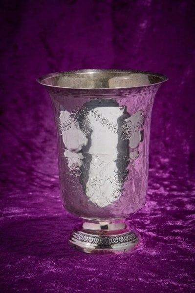 Timbale in 1er titre 950‰ silver, tulip-shaped,...