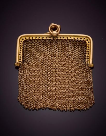 18K yellow gold 750‰ chainmail louis purse...