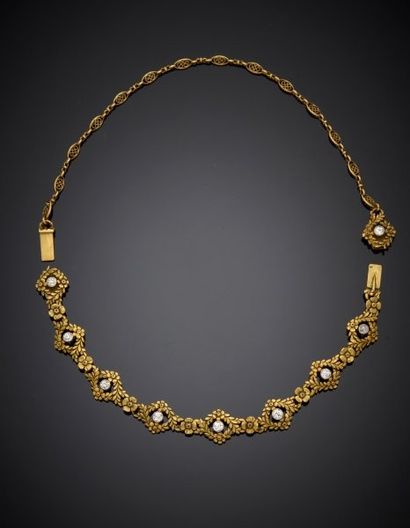 Necklace in 18K yellow gold 750‰, composed...