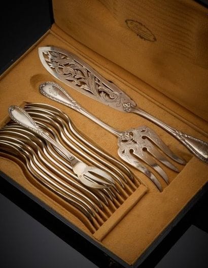 Falkenberg
Fish service cutlery, in 1st title...
