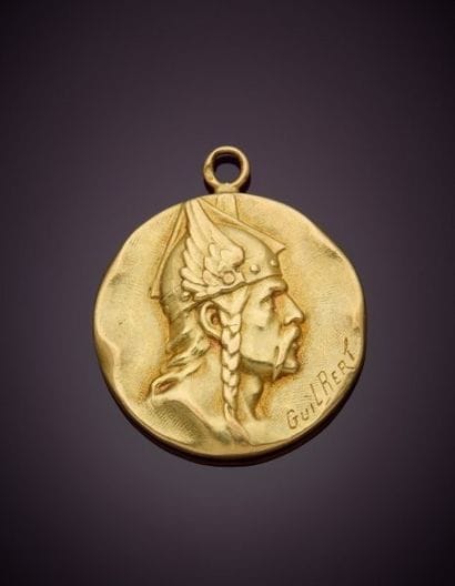 Ernest Guilbert (1848-1920)
Medal in 18K...