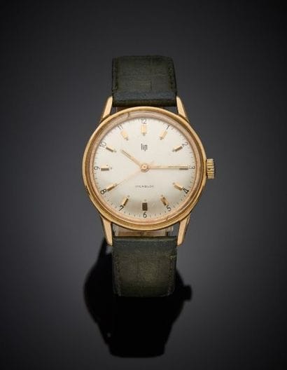 Lip Incabloc
Men's wristwatch in gold-plated...