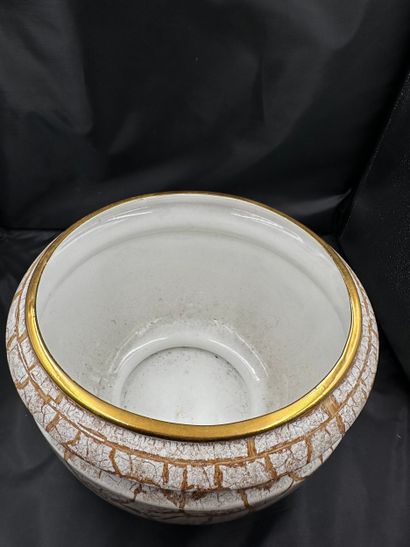 LANCEL Paris
Ceramic CACHE-POT painted marble-look...