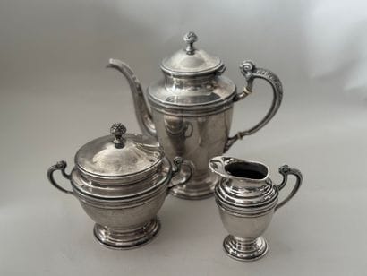 ERCUIS
Silver-plated TEA or COFFEE SET with...