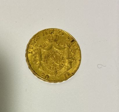 PIECE 20 Gold Leopold II Belgian Francs
...