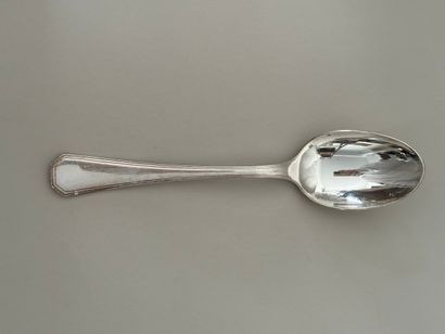 CHRISTOFLE
TWELVE SPoons in silver-plated...