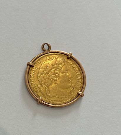 14K (585 thousandths) yellow gold PENDANT...