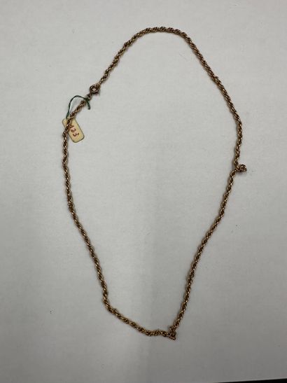 18K yellow gold CHAIN (750 thousandths)
Gross...