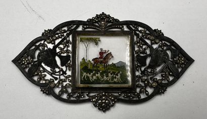 LITTLE metal PLAQUE with openwork decoration...