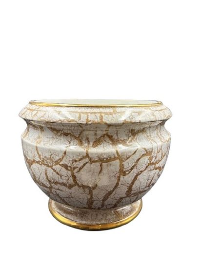 LANCEL Paris
Ceramic CACHE-POT painted marble-look...