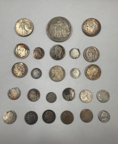 19th century

Important lot of silver coins...