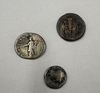 ROME
Set of three silver denarii including...