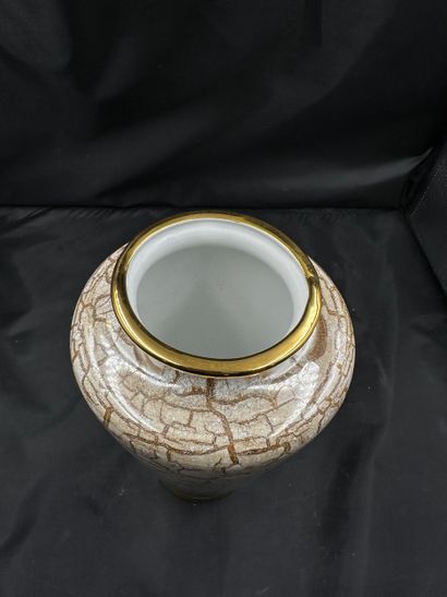 LANCEL Paris
VASE in marble-painted ceramic...