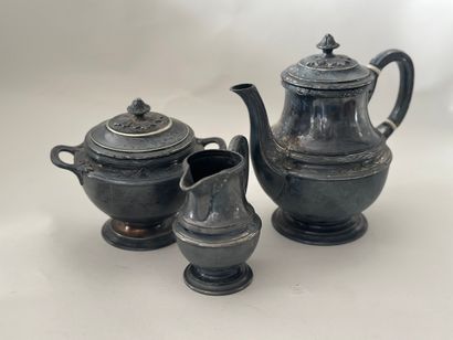 GALLIA
PART OF A TEA-SERVICE in silver-plated...