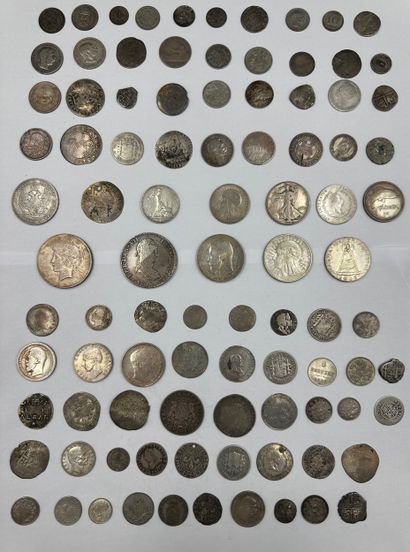 MISCELLANEOUS

Large lot of silver coins,...
