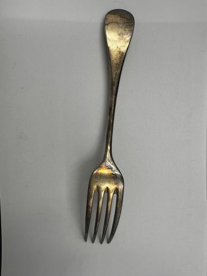 Silver-plated lot including: fifteen spoons,...